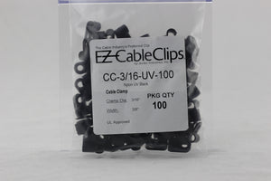 black cable clamp